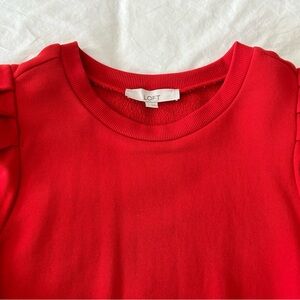 Loft puff sleeve top Large